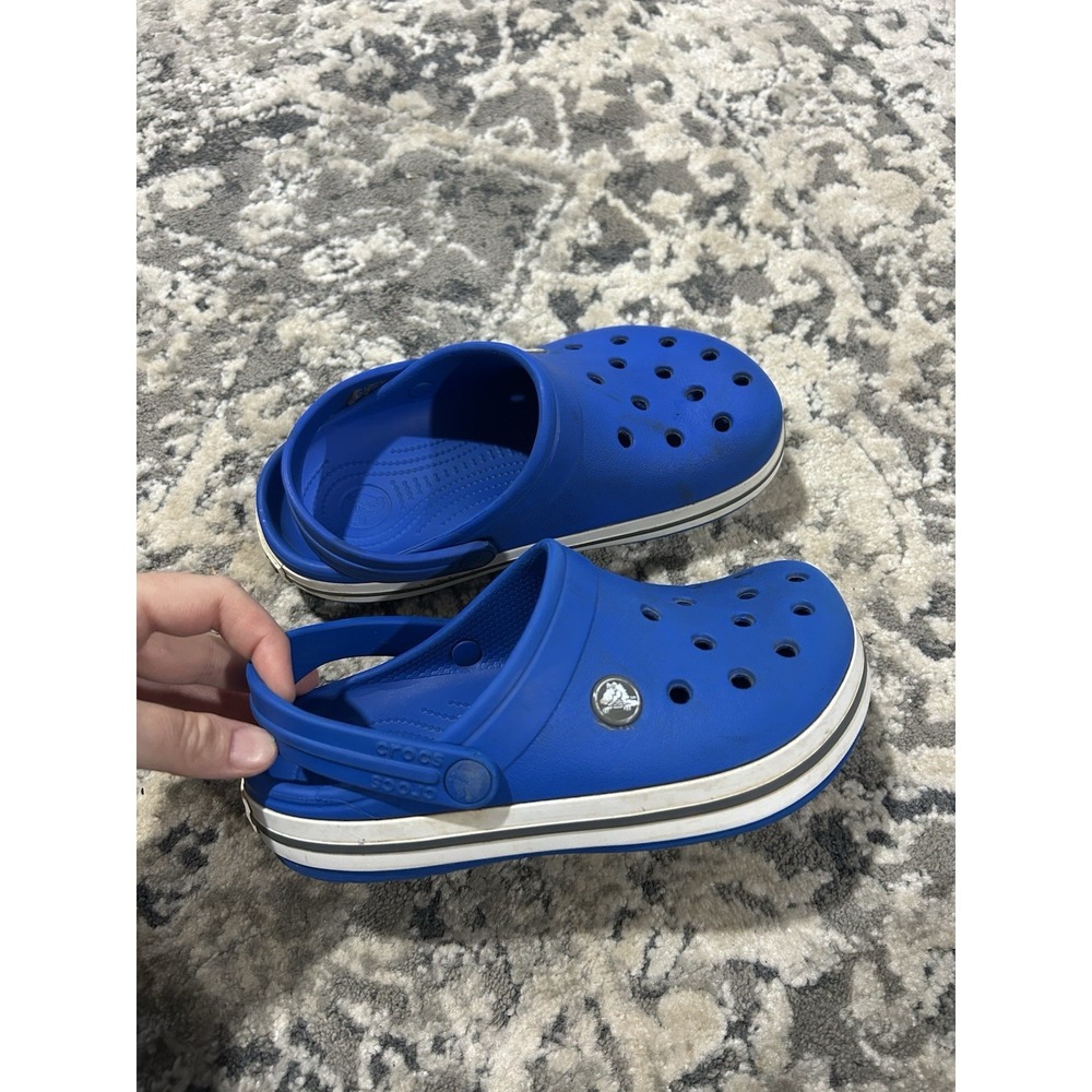 Boys Blue Crocs Size 3